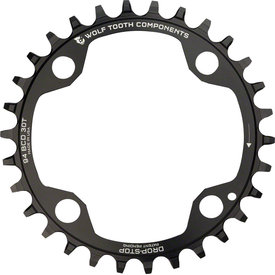 Wolf Tooth Wolf Tooth 94 BCD Chainring - 32t, 94 BCD, 4-Bolt, Drop-Stop, For SRAM Cranks, Black