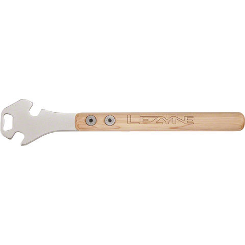 Lezyne - Classic Pedal Rod - Pedal Wrench & Bottle Opener - 14.2inches - w/ Wood Handle