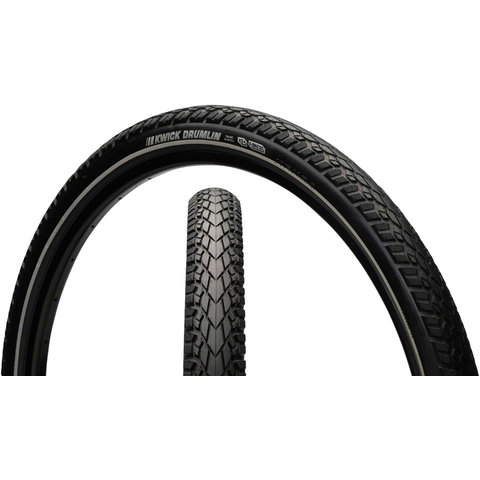 Kenda - Kwick Drumlin - Tire - 700c x 45c - Wire Bead - Black/Reflective