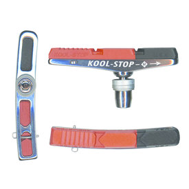 Kool Stop Kool-Stop - V-Brake Type 2 Holder - Brake Pads - Threaded - Dual Compound
