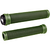 ODI BMX Attack SX Longneck open end BMX flangeless bicycle grips with bar ends 160mm ARMY GREEN