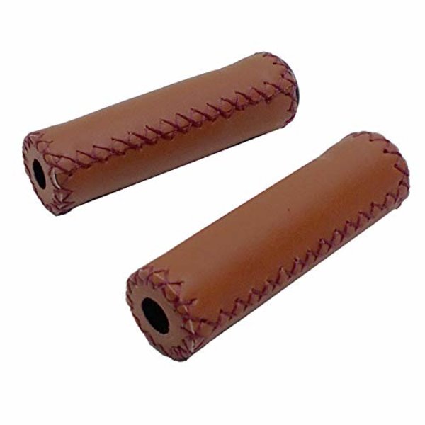  Faux Leather Grips - Brown