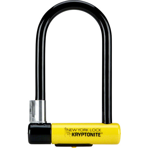 Kryptonite - New York U-Lock - 4 x 8" - Keyed - Black - Includes Bracket