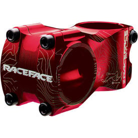  Race Face - Atlas - Stem - 31.8mm Bar - 50mm Length - 0 Degree - Aluminum - Red