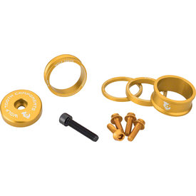  Wolf Tooth - Bling Kit - Headset Spacer Kit - 3, 5, 10, 15mm - Gold