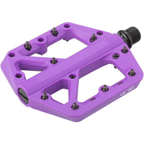 Crank Brothers - Stamp 1 - Pedals - Platform - Composite - 9/16" - Purple - Large