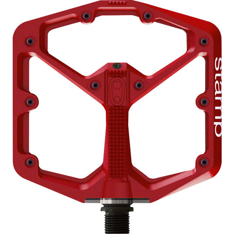 Crankbrothers - Stamp 7 - Pedals - Platform - Aluminum - 9/16" - Red - Large