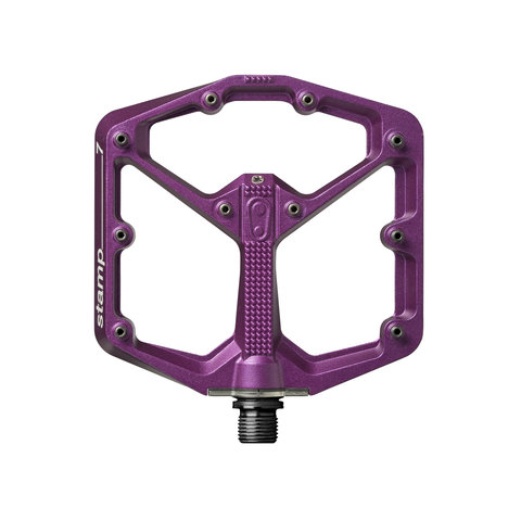 Crankbrothers - Stamp 7 - Pedals - Platform - Aluminum - 9/16" - Purple - Large