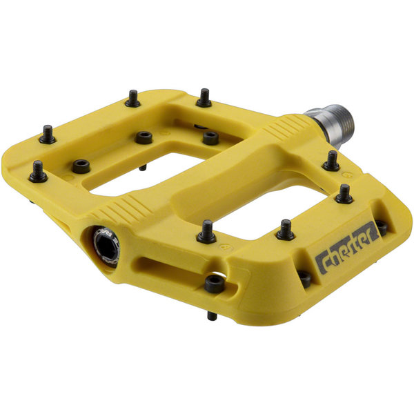  Race Face - Chester - Pedals - Platform - Composite - 9/16" - Yellow - Replaceable Pins