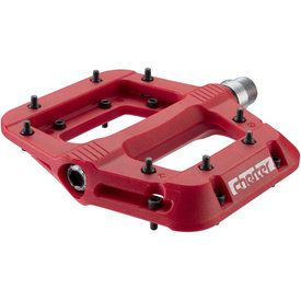  Race Face - Chester - Pedals - Platform - Composite - 9/16" - Red - Replaceable Pins