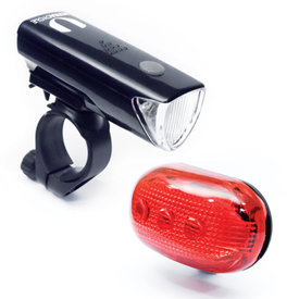 ULTRACYCLE Ultracycle - LED Light Set - Headlight and Taillight - Black