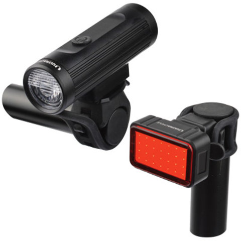 Ultracycle - USB Rechargeable - Headlight and Taillight Set - 700/30 Lumens - Black