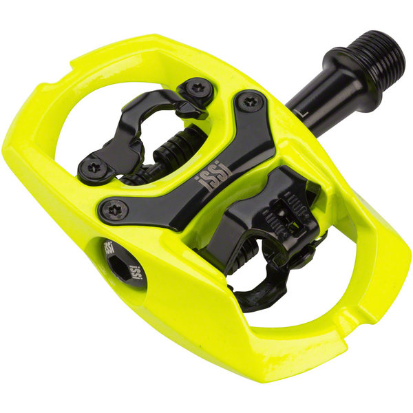  iSSi Trail II Pedals - Dual Sided Clipless with Platform, Aluminum, 9/16", Yellow  (60% Off)