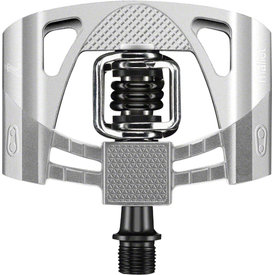 Crankbrothers Crank Brothers - Mallet 2 - Pedals - Dual Sided Clipless with Platform - Aluminum - 9/16" - Raw/Silver/Black