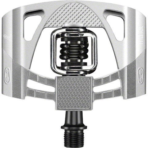 Crankbrothers - Mallet 2 - Pedals - Dual Sided Clipless with Platform - Aluminum - 9/16" - Raw/Silver/Black