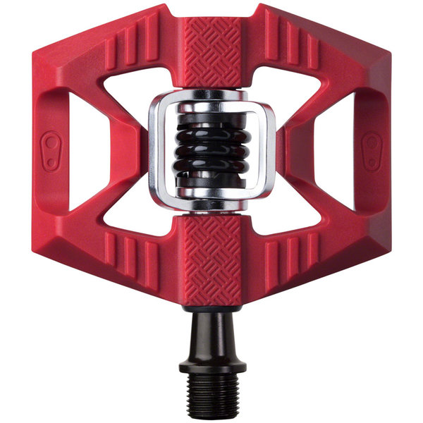 Crankbrothers Crank Brothers - Double Shot 1 - Pedals - Dual Sided Clipless with Platform - Composite - 9/16" - Red