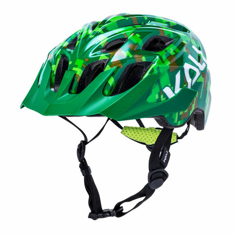 KALI CHAKRA YOUTH HELMET (52cm-57cm) PIXEL GLOSS GREEN