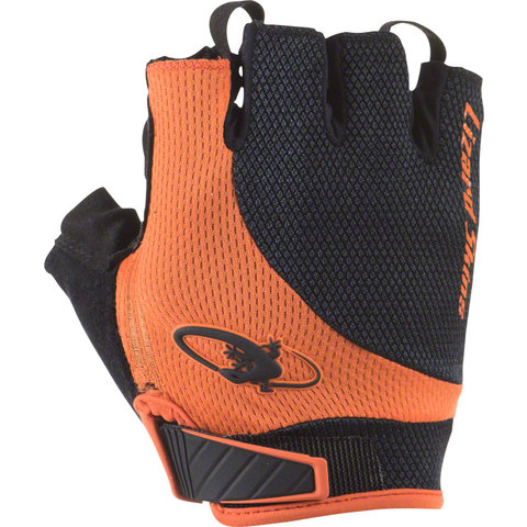 Lizard Skins - Aramus Elite - Gloves - Fingerless - Jet Black/Tangerine