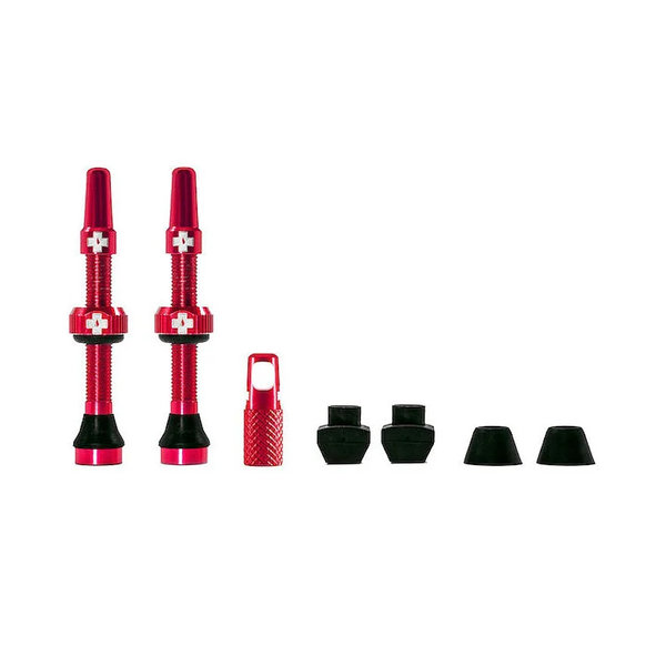 Muc-Off Muc-Off Tubeless Presta Valve Stem, 44mm, Pair - RED V2