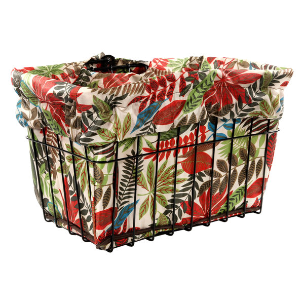 CRUISER CANDY Cruiser Candy - Reversible Bike Basket Liner - Wild Tropical