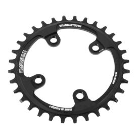 Blackspire BLACKSPIRE 30T, 4 x 76mm asymmetrical SNAGGLETOOTH Narrow-Wide Chainring SRAM/SAMOX CHAINRING, 12SPD, BLACK