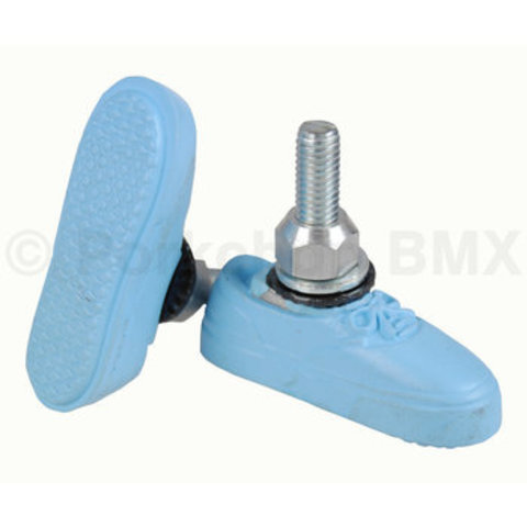 KOOL STOP Vans shoe bicycle BMX THREADED brake pads SKY BABY BLUE