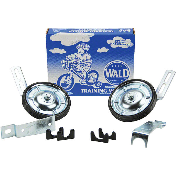 WALD PRODUCTS Wald - 10252 - Training Wheels Kit - 16"-20" Bicycles - Steel Wheel - Silver
