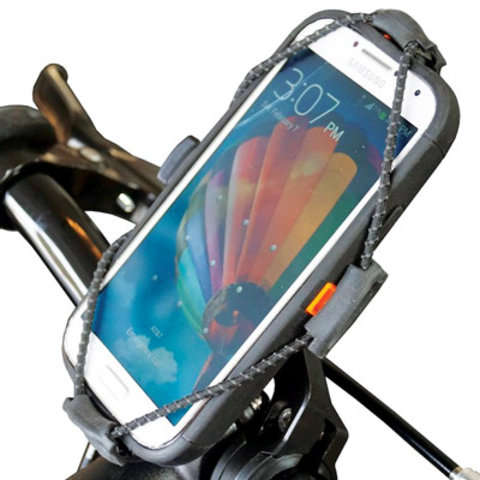 BiKASE - ElastoKASE - Universal Phone Holder (fits any phone!) BLACK