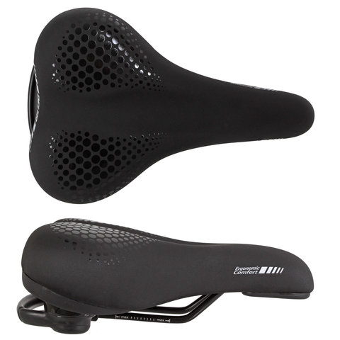 Delta - Comfort Seat Saddle - 260mm x 170mm - Black