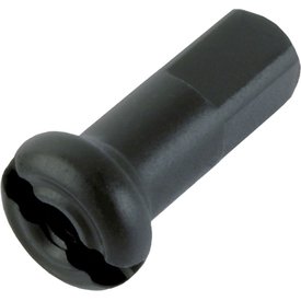 Sapim Sapim  Aluminum Alloy Polyax Nipple, 14g/12mm - Black (EACH)