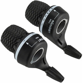 microSHIFT microSHIFT MS25 Twist Shifter Set 6-Speed Triple Shimano Compatible