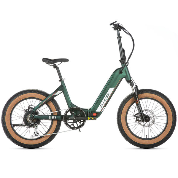  Aventon Sinch Step-Thru Foldable Electric Bicycle MOSS GREEN