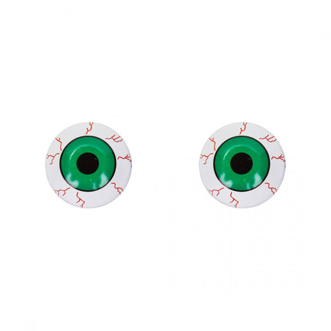 Trik Topz - Eyeball - Schrader Valve Caps - Green