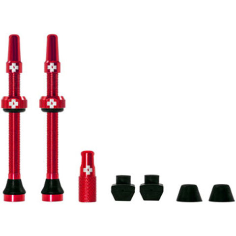 Muc-Off - Tubeless Valve Kit - 60mm Length - Red - Pair