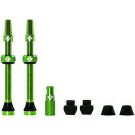  Muc-Off - Tubeless Valve Kit - 60mm Length - Green - Pair