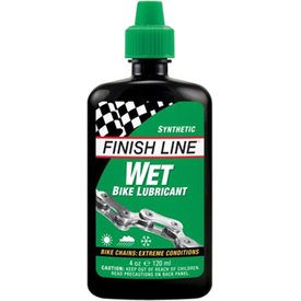  Finish Line - WET Bike Chain Lube - Drip Bottle - 4 fl oz