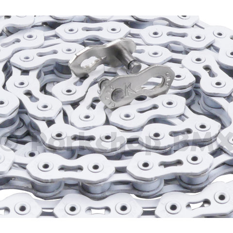 KMC K1SL WIDE (formerly K710SL) Superlight Kool BMX Chain 1/2" X 1/8" 112L WHITE