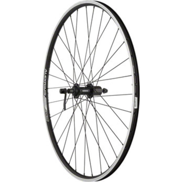 Quality Wheels Quality Wheels - Wheel - Rear - 700c/622x19 - Holes: 32 - QR, 135mm - Rim Brake - Shimano HG, 8/9/10s - DW - Black