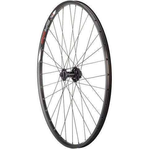 Quality Wheels - Wheel - Front - 29"/622x20 - Holes: 32 - QR, 100mm - Rim/6-Bolt Brake - DW - Black