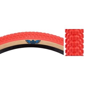 SE Racing SE Racing Cub 26" X 2.0" BMX bicycle skinwall tire RED/TAN SIDEWALL