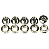 Chromoly chainring bolts for BMX bicycle - set of 5 - CHROME