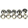 Chromoly chainring bolts for BMX bicycle - set of 5 - CHROME