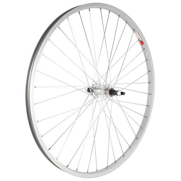 Sta-Tru Sta-Tru - Wheel - Rear - 26"/559x21 - Holes: 32 - Bolt-On, 135mm - Freewheel - DW - Silver