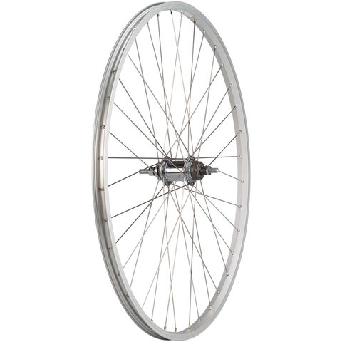 * Quality Wheels - Wheel - Rear - 700c/622x20 - Holes: 36 - Bolt-On, 124mm - Rim/Coaster Brake - Single Speed - SW - Silver