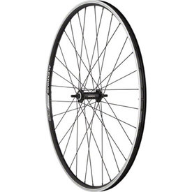 Quality Wheels * Quality Wheels - Wheel - Front - 700c/622x16 - Holes: 32 - Bolt-On, 100mm - Rim Brake - DW - Black