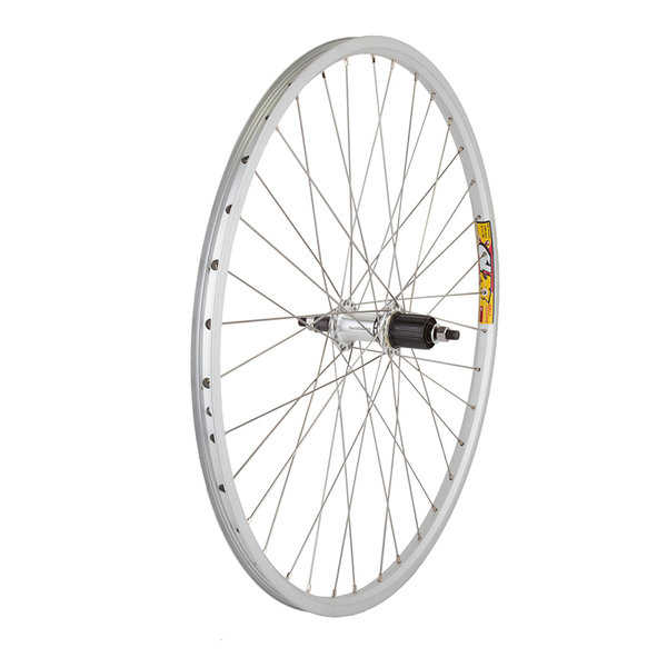 WHEEL MASTER Wheel Master - Wheel - Rear - 26"/559x19 - Holes: 36 - Bolt-On, 135mm - Rim Brake - HG 10, 8/9/10s - DW - Silver