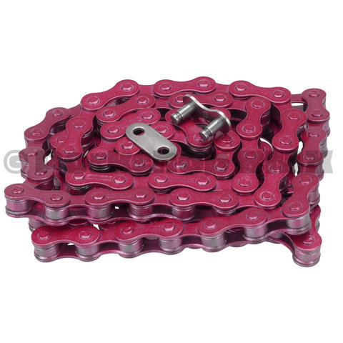 KMC BMX Bicycle Chain S1 (formerly) Z410 1/2" x 1/8" x 112L  - RED