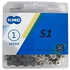 KMC BMX bicycle chain S1 (formerly Z410) 1/2" X 1/8" NICKEL outer / BROWN inner