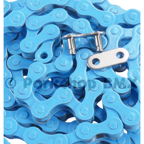 KMC BMX Bicycle Chain S1 (formerly) Z410 1/2" x 1/8" x 112L  - BABY BLUE