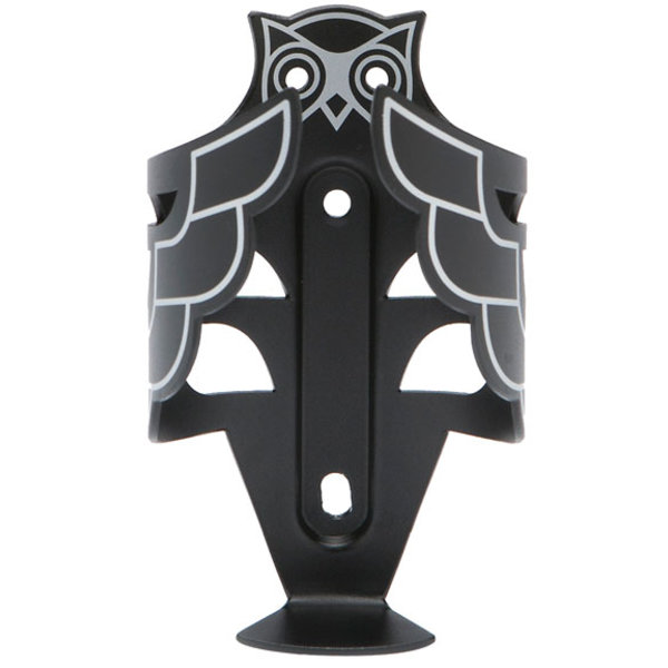 PORTLAND DESIGN WORKS PDW The Owl Cage Bicycle Bottle Cage, Black/Silver
